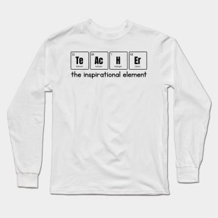 Teacher Typography Shirt, Teach Shirt, School Spirit, Teacher Gift, Teacher Life, Teacher Shirts, Gift for Teachers Long Sleeve T-Shirt